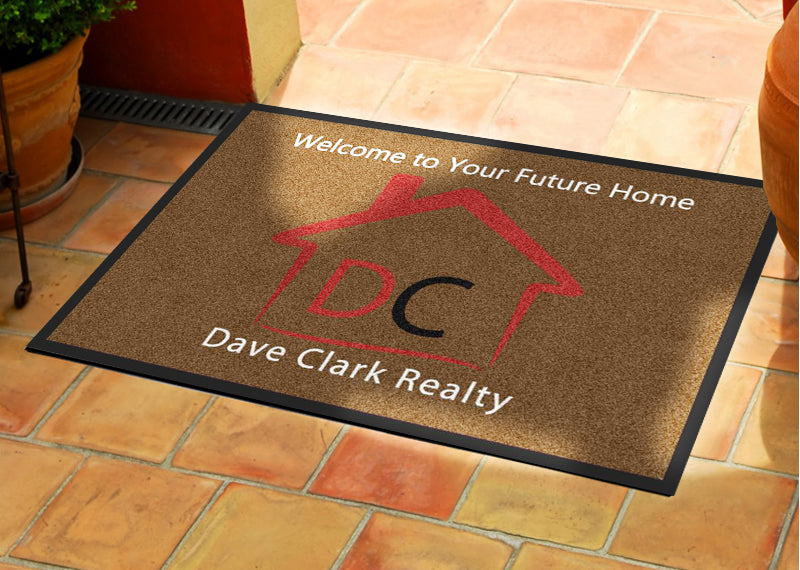 Dave Clark Proof 2 X 3 Rubber Backed Carpeted HD - The Personalized Doormats Company
