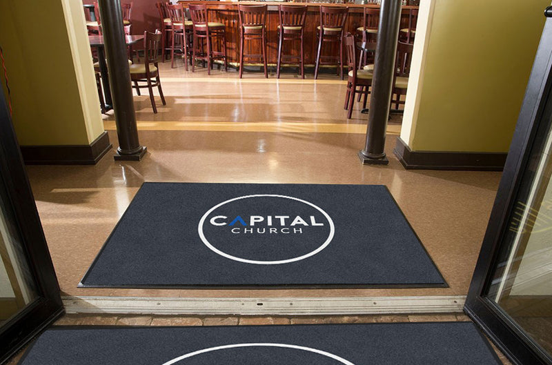 Capital Church2 4 X 6 Rubber Backed Carpeted HD - The Personalized Doormats Company