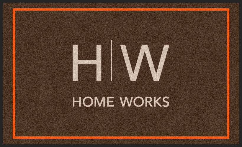 Home Works Interior Design 3 X 5 Rubber Backed Carpeted HD - The Personalized Doormats Company
