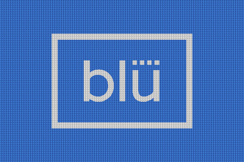 Blu 2x3 2 X 3 Waterhog Inlay - The Personalized Doormats Company
