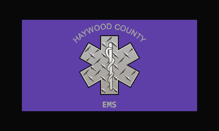 HAYWOOD COUNTY EMS 3 X 5 Rubber Scraper - The Personalized Doormats Company