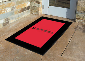Dr. Saeid Badie D.D.S. 3 X 5 Rubber Scraper - The Personalized Doormats Company
