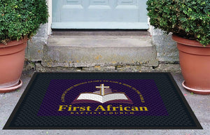 First African Missionary Baptist Church 3 X 4 Rubber Scraper - The Personalized Doormats Company