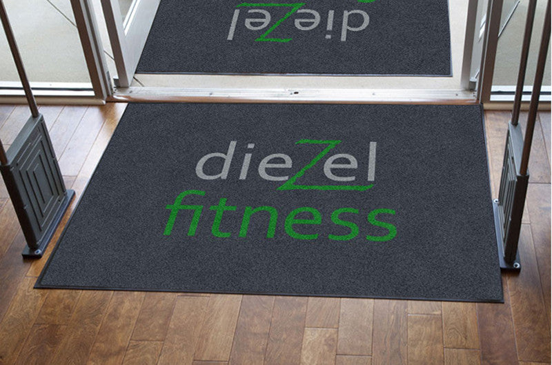 dieZel 4 x 6 Rubber Backed Carpeted HD - The Personalized Doormats Company