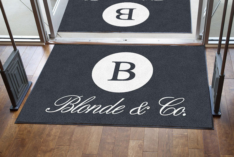 blonde & co 4 X 6 Rubber Backed Carpeted HD - The Personalized Doormats Company