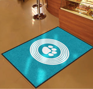 Disco Paws Entrance Mat 3 X 5 Rubber Backed Carpeted HD - The Personalized Doormats Company