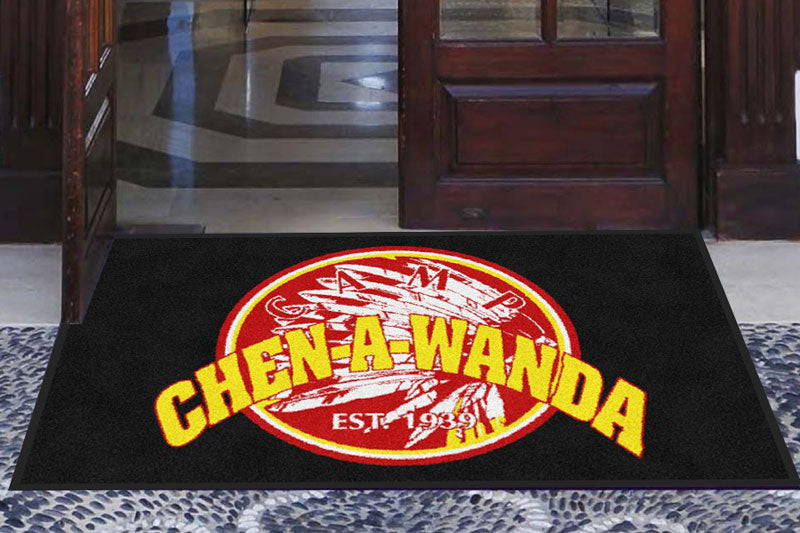 Camp Chen-A-Wanda 3 X 5 Rubber Backed Carpeted - The Personalized Doormats Company