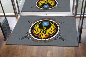 JCU SOSIT logo mat 4 X 6 Rubber Backed Carpeted HD - The Personalized Doormats Company