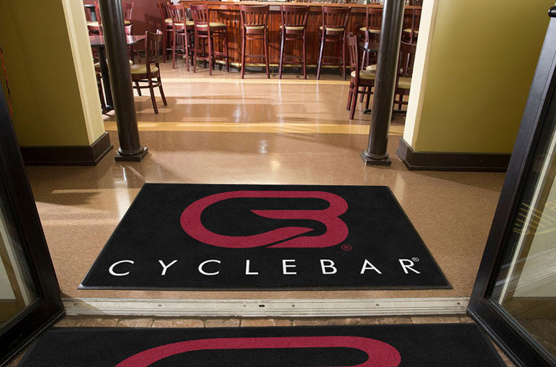 CB Logo 4 X 6 Rubber Backed Carpeted HD - The Personalized Doormats Company