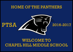 CHAPEL HILL MIDDLE SCHOOL 9.83 X 13.75 Luxury Berber Inlay - The Personalized Doormats Company