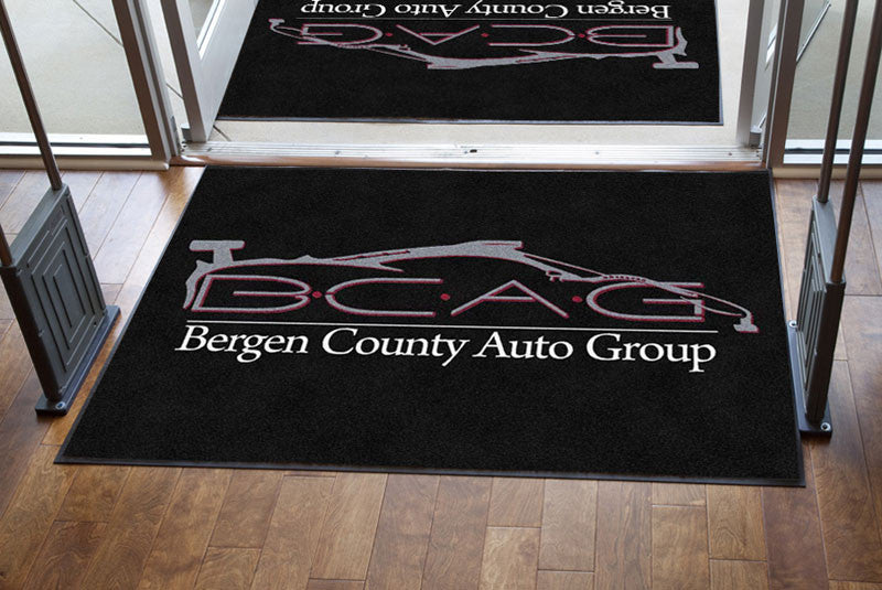 Bergen county auto group 4 X 6 Rubber Backed Carpeted HD - The Personalized Doormats Company