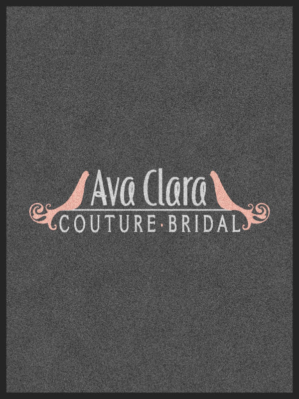 Ava Clara 3 X 4 Rubber Backed Carpeted - The Personalized Doormats Company