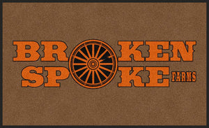 Broken Spoke Farms 3 X 5 Rubber Backed Carpeted HD - The Personalized Doormats Company