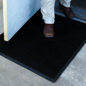 Flex-Tip All Rubber Outdoor Scraper Mat Commercial - The Personalized Doormats Company