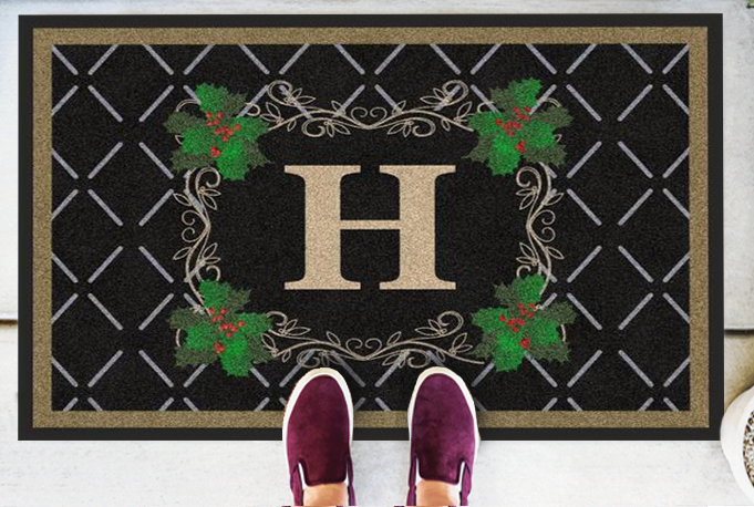 Holiday Ivy Doormat