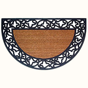 No Border Plain 22 in. x 36 in. Coir Door Mat