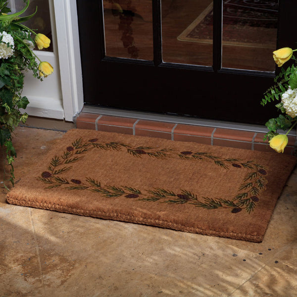 Luxury Coir Evergreen Border Doormat