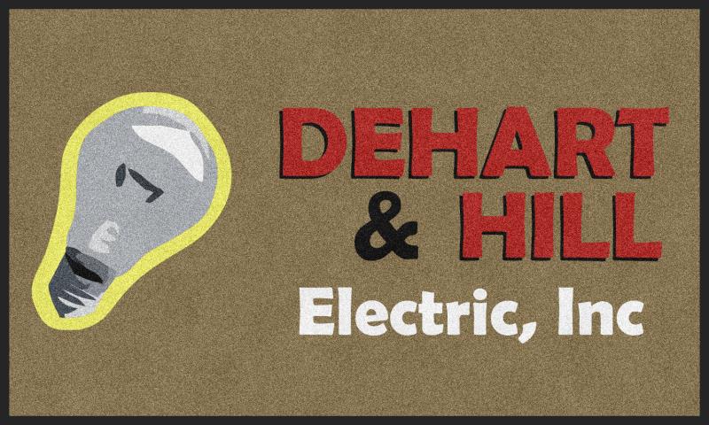 Dehart & Hill 3 X 5 Rubber Backed Carpeted HD - The Personalized Doormats Company