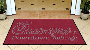 Chick-fil-A Downtown 3 X 5 Rubber Backed Carpeted HD - The Personalized Doormats Company