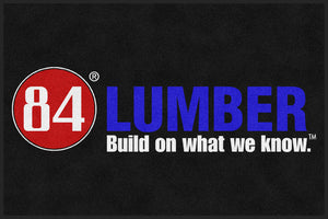84 LUMBER COMPANY 4 X 6 Rubber Backed Carpeted - The Personalized Doormats Company