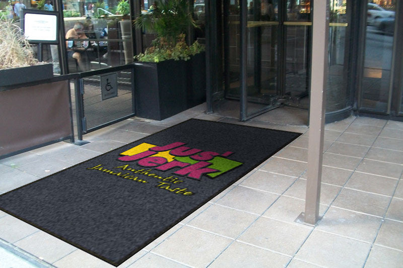 Jus Jerk 4 X 8 Rubber Backed Carpeted HD - The Personalized Doormats Company