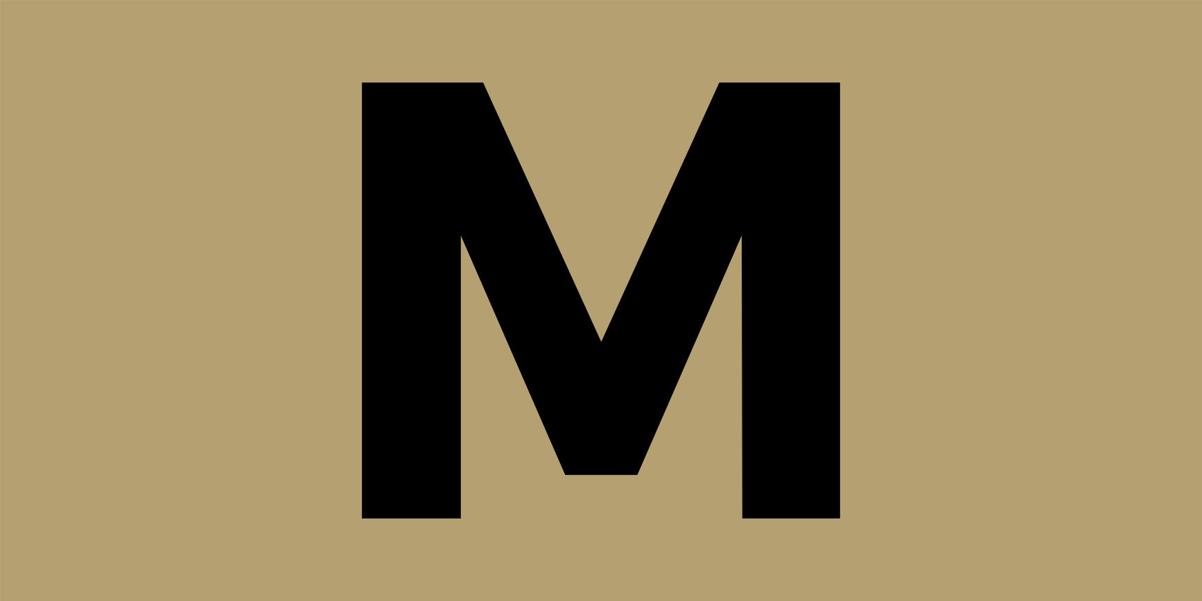 Logo is the Letter M only §