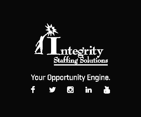 Integrity Staffing - Mobile Showcase Cam 2.5 X 3 Rubber Scraper - The Personalized Doormats Company