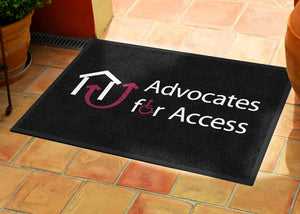 Conference room door mat 2 x 3 Rubber Backed Carpeted HD - The Personalized Doormats Company