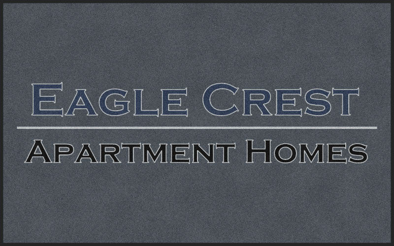 Eagle Crest Apartments 5 X 8 Rubber Backed Carpeted HD - The Personalized Doormats Company