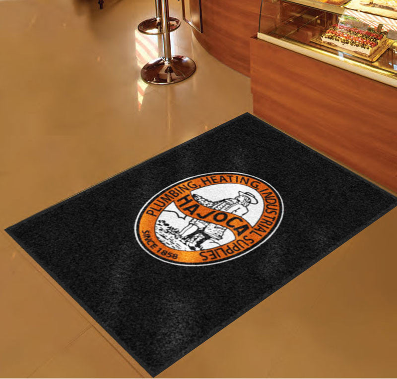 hajoca 3 X 5 Rubber Backed Carpeted HD - The Personalized Doormats Company