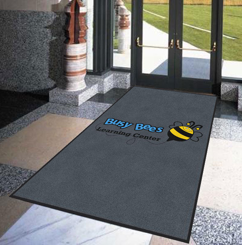 Busy Bees 5 X 8 Rubber Backed Carpeted HD - The Personalized Doormats Company