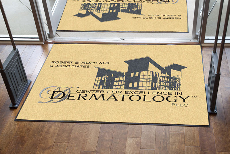 Floor Mat Office 4 X 6 Rubber Backed Carpeted HD - The Personalized Doormats Company