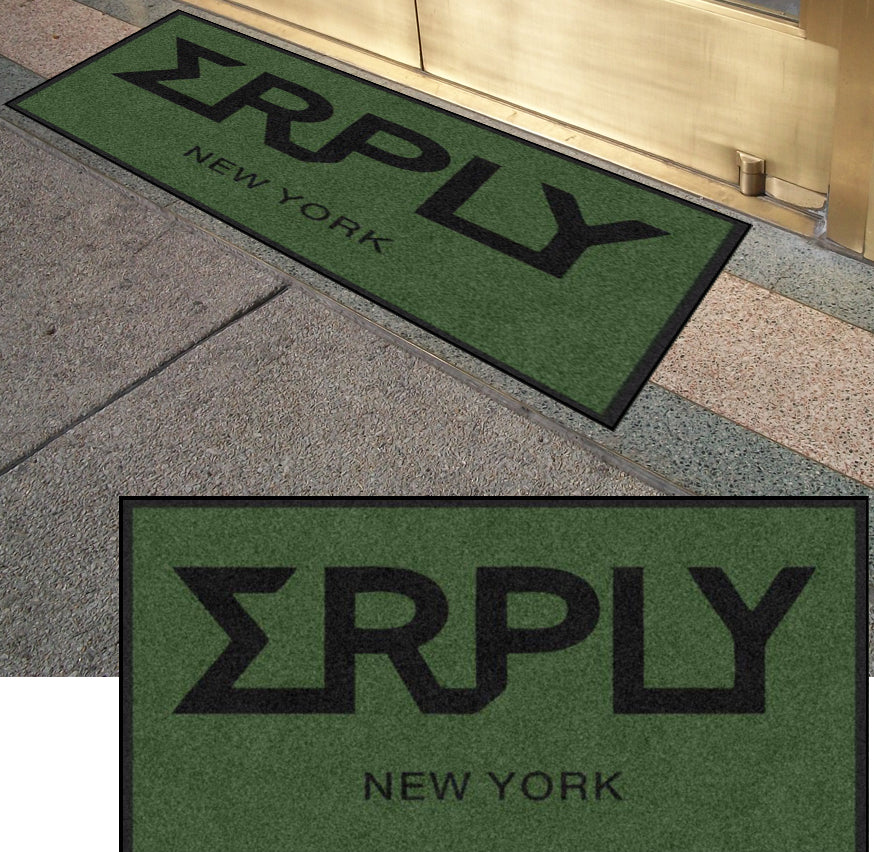 Erply 2 X 3.5 Rubber Backed Carpeted HD - The Personalized Doormats Company
