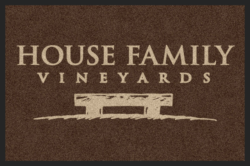 House Family 2 X 3 Rubber Backed Carpeted HD - The Personalized Doormats Company