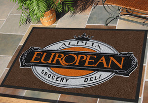 Alpha European 2 x 3 Rubber Backed Carpeted HD - The Personalized Doormats Company