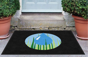 fazio indoor rug 3x4 3 X 4 Rubber Backed Carpeted HD - The Personalized Doormats Company