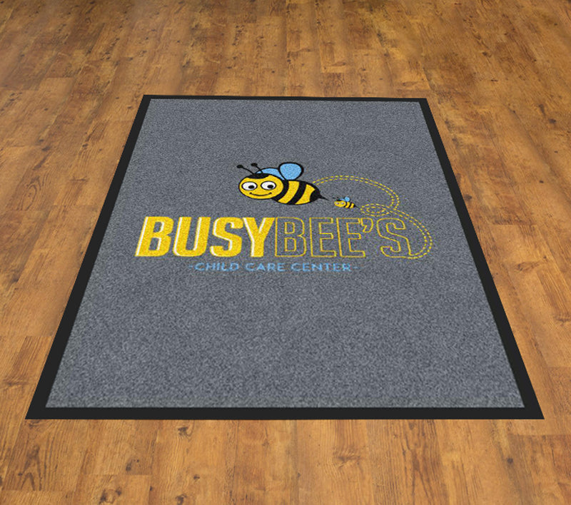 Busy Bee's Child Care Center 2 X 3 Rubber Backed Carpeted HD - The Personalized Doormats Company