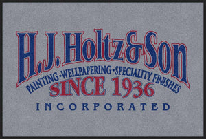 Holtz Entry Mat 2 X 3 Rubber Backed Carpeted HD - The Personalized Doormats Company