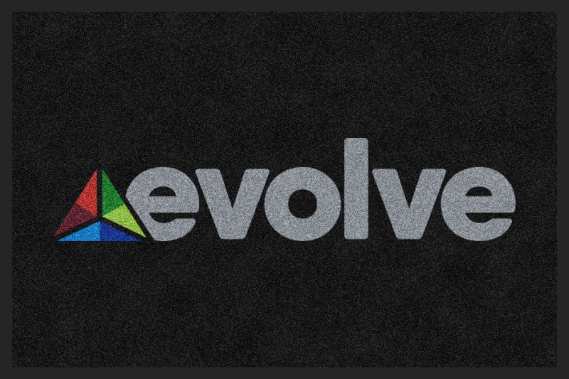 Evolve Indoor 2 X 3 Rubber Backed Carpeted HD - The Personalized Doormats Company