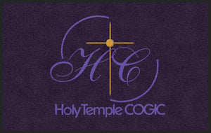 Holy Temple 5 X 8 Rubber Backed Carpeted HD - The Personalized Doormats Company