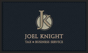 JOEL KNIGHT TAX & BUSINESS SERVICE 3 X 5 Rubber Scraper - The Personalized Doormats Company