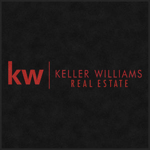 Keller Williams 6 X 6 Rubber Backed Carpeted HD - The Personalized Doormats Company