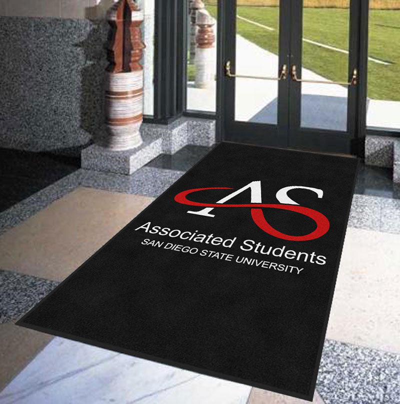 Associated Students SDSU Imperial Valley 5 X 8 Rubber Backed Carpeted - The Personalized Doormats Company