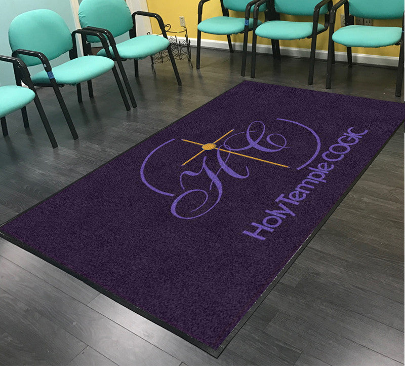Holy Temple 5 X 8 Rubber Backed Carpeted HD - The Personalized Doormats Company