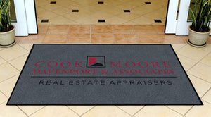 Cook, Moore, Davenport & Associates 3 X 5 Rubber Backed Carpeted HD - The Personalized Doormats Company