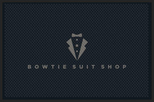 Bowtie Suit Shop 4 X 6 Rubber Scraper - The Personalized Doormats Company