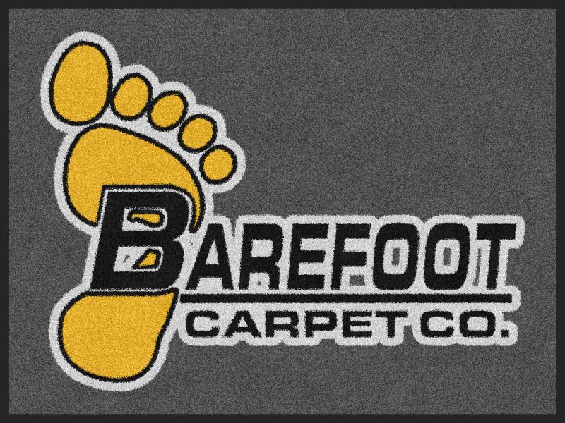 Barefoot Carpet Co. 3 X 4 Rubber Backed Carpeted - The Personalized Doormats Company