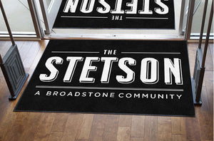 Stetson Black 4x6 Logo Mat