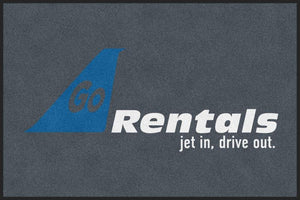 Go Rentals 4 X 6 Rubber Backed Carpeted HD - The Personalized Doormats Company