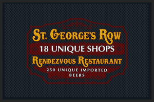 St Georges Row §-4 X 6 Rubber Scraper-The Personalized Doormats Company